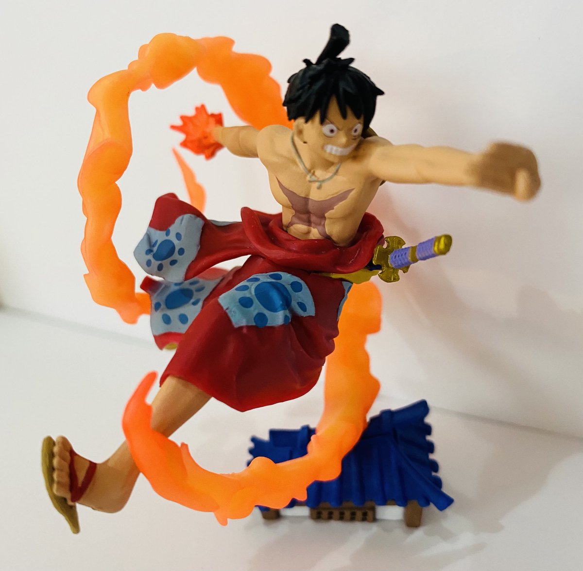 Hiroyuki Sato メガハウス プチラマ ワンピース Logbox Re Birth ワノ国編 壱 ルフィ太郎 コンビニで見つけてゲットしました コンビニ食玩だけどクオリティー高し