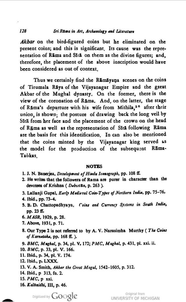 1. "The Ramayana Scenes on the Medieval Coins" in BP Sinha (ed.), Sri Rama in Art, Archaeology & Literature (Patna, 1989).[Concluded]