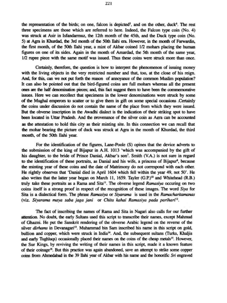 2. "Rama-Sita Coin Type of Akbar: A Fresh Account" in WH Siddiqi (ed.), Studies in Archaeology and History (Rampur, 2003) — earlier published in the journal Bharati Vol. 22 (Varanasi, 1995-96).