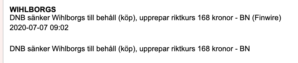 Investormannen's tweet photo. DNB visar sin fingertoppskänsla i sina rekar av #Wihlborgs 🤦‍♂️

Kontraindikator? https://t.co/Iynq3FCSyh