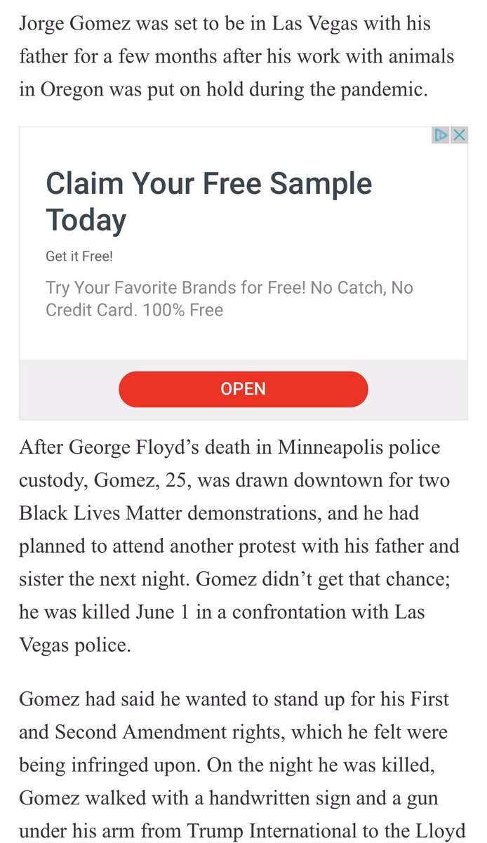 Jorge Gomez was a cop supporter. He was a security guard and his father was a cop. Somehow the cops shot him in the back 13 times. Apparently he had a gun, but they found a way to kill a supporter anyways. This story isn’t done for sure. 13)
