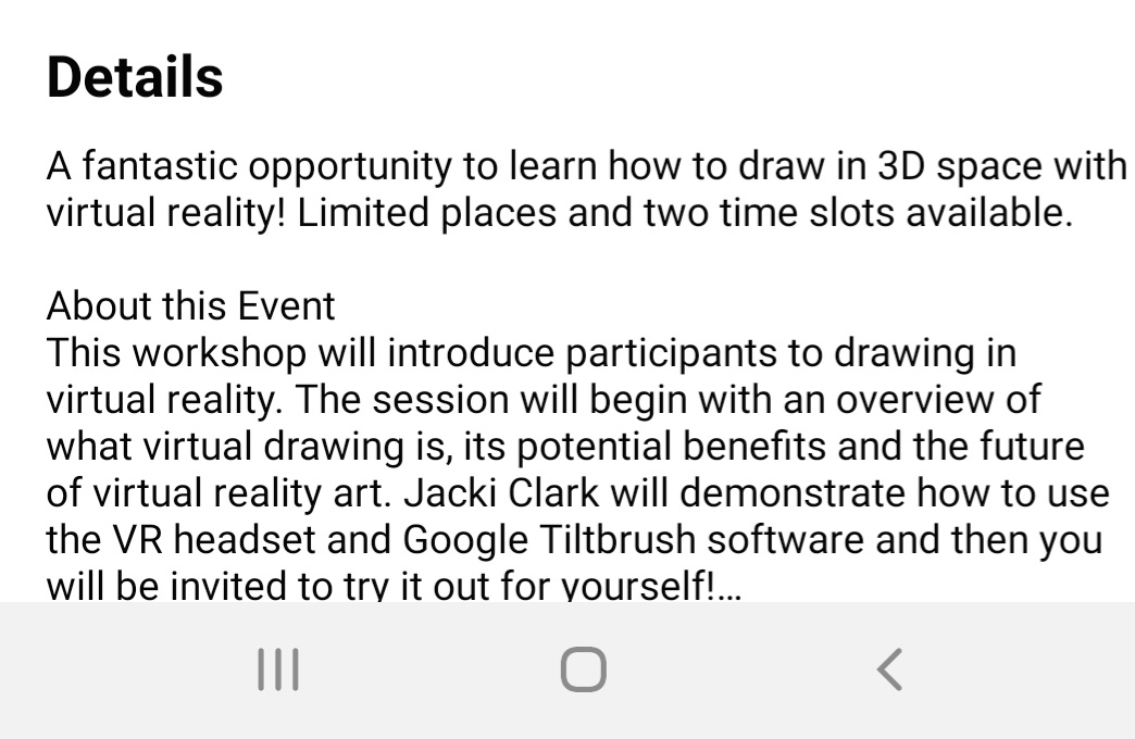 JackiClarkArt's tweet photo. Want to try Virtual Reality painting? For free?live in Cheshire East, Trafford or Manchester? Limited spaces so book early through Eventbrite.#virtualrealitymanchester #vrmanchester #manchestervr #freeartmanchester #freearttrafford #traffordart #manchesterartists #freeartcheshire https://t.co/qgb4ZINvVg