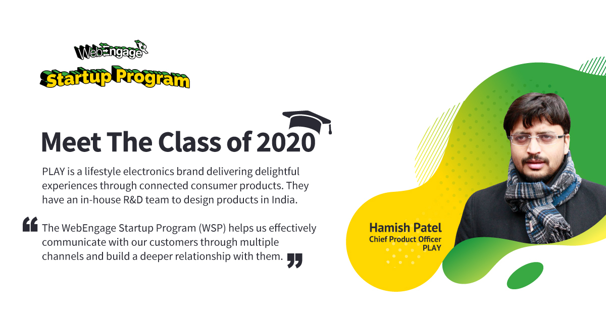 WebEngage's tweet photo. Meet the Class of 2020!⚡️

We welcome @playonsocial_ to the WebEngage Startup Program!

We're all set to help you create a stellar user experience and build meaningful relationships with your users, @hamishpatelbiz and team!

Onwards and Upwards!🥂
#GrowWithWebEngage #Startup https://t.co/4zz7bongzs