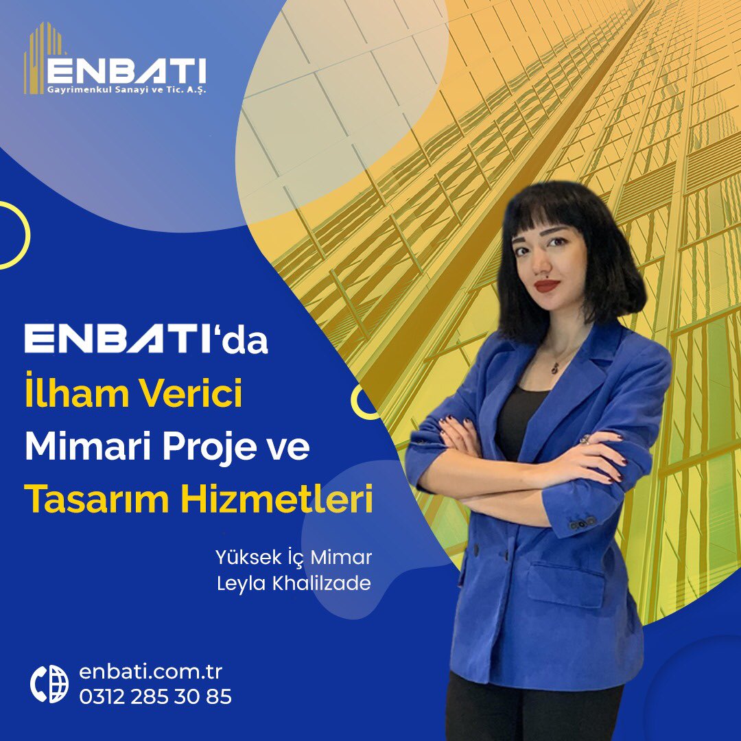 EnBatı'da Yüksek İç Mimar Leyla Khalilzade uzmanlığında iç mimari tasarım ve uygulama hizmetleri ile modern ve ilham verici alanlara sahip olun. 🏡 🏢

#enbati #içmimar #enbatımimarlik #besakule #ankaraiçmimar #çukurambarmimar #çayyolumimar