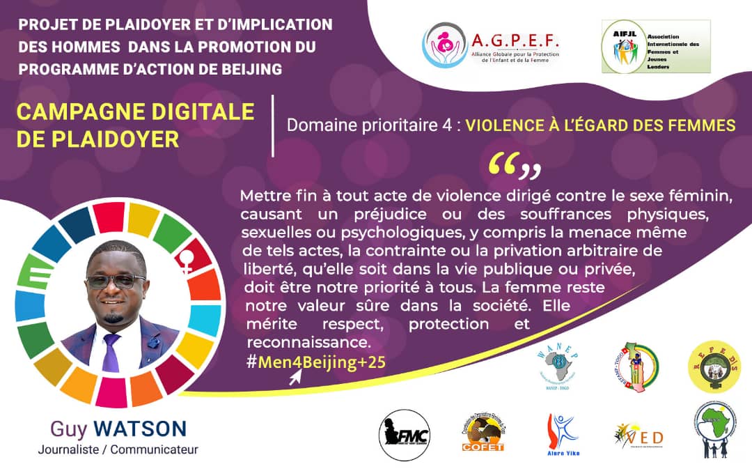 AifjlA's tweet photo. #Men4Beijing Mettre fin à toutes les formes de violence à l'égard des femmes doit être une priorité pour nous tous Guy interpelle et lance un appel à toute la société @AgpefT @WanepTogo #REFAMP #VED #REFED #ALEREYIKE #FMC #COFET #CICCA #AfricaGenEquality #Genretransformateur https://t.co/O2UG0S8TlI