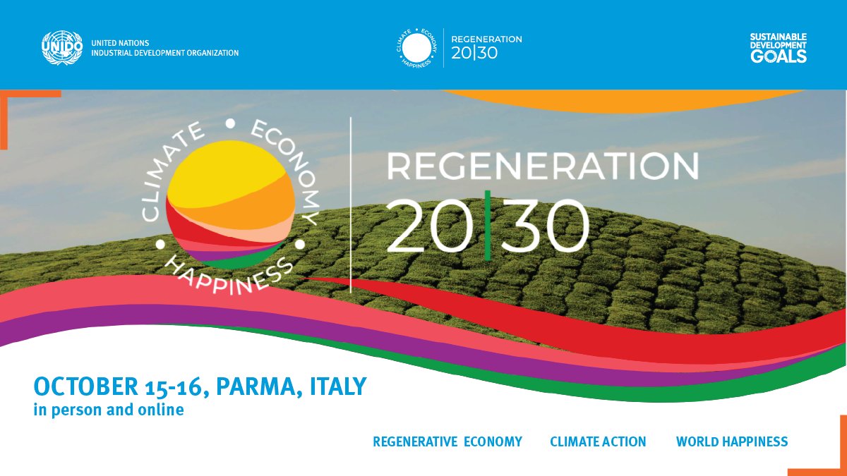 We have 10 years to address &amp; take action in these interconnected areas:
🌱 Regenerative economy 
☀️ Climate action 
😊 World happiness

Join global leaders at #regeneration2030eco for a discussion about the future of our global economy &amp; well-being!

👉 bit.ly/33KFjQW