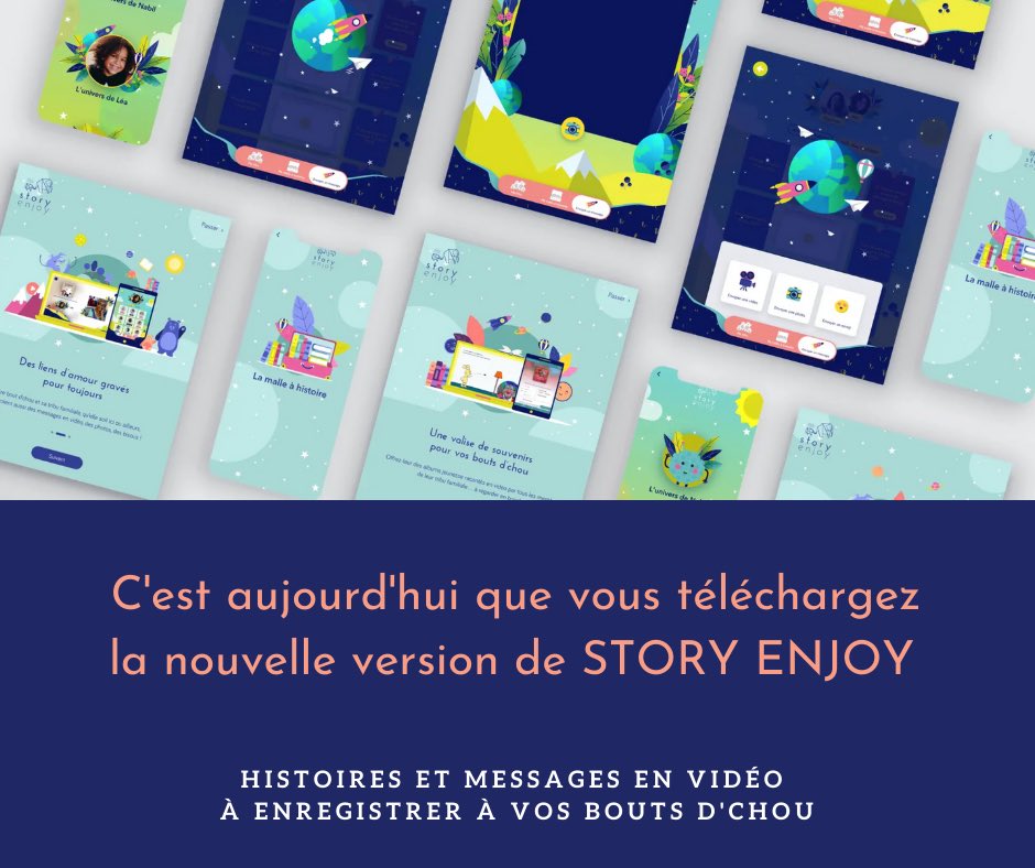 Une app qui prend soin des enfants et de leur famille, qui permet d’épanouir les relations à distance par la littérature jeunesse ... une app qui prend tout son sens en cette période où croiser ses grands-parents devient rare. #storyenjoy #famille #intergenerationnel
