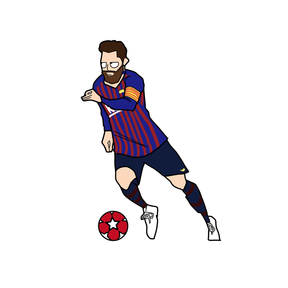 最も共有された メッシ サッカー 選手 イラスト Ikiikukowelclc