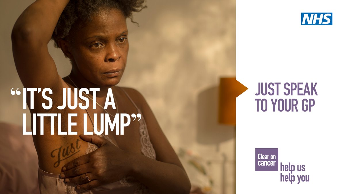 An unexplained lump could be a sign of cancer.

It’s probably nothing serious, but finding cancer early makes it more treatable. 

Your NHS is here to see you, safely. 

More info:
▶️nhs.uk/conditions/can…

#HelpUsHelpYou