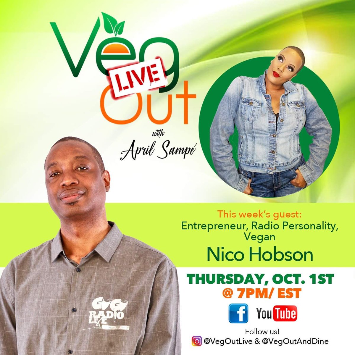 I had the wonderful opportunity to be interviewed by <a href="/ARSampe/">April Sampé</a> on her YouTube show <a href="/live_veg/">VegOutLive</a>. Please check it out as I tell a little history on myself and my route to being whole foods plantbased youtu.be/kagDco2aCqY