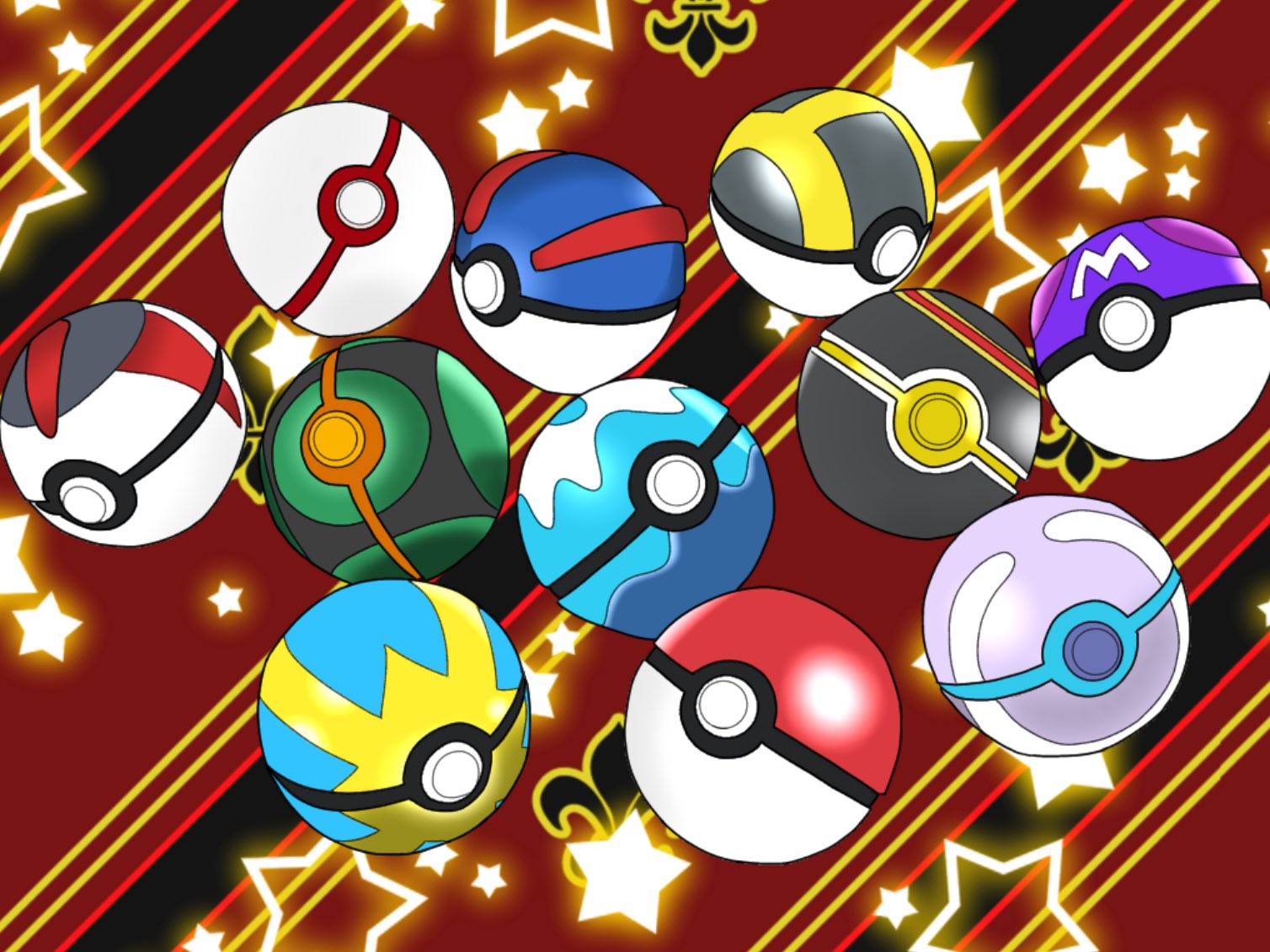 ブルズム ドラクエ ポケモン モンスターボールを描きました モンスターボールは30種類以上あるそうです 多いな イラスト ポケモン モンスターボール T Co I4nmuyc4av Twitter