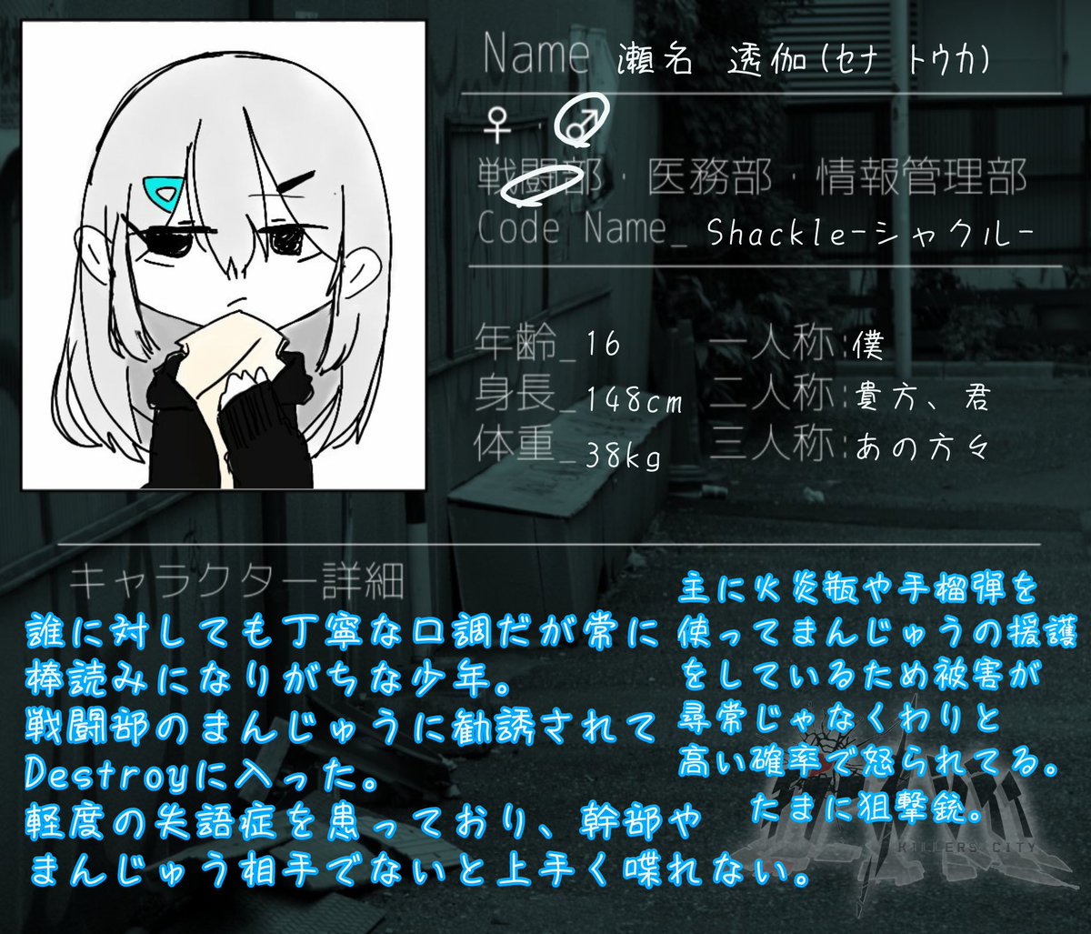 metodesu_'s tweet photo. #キラーズシティ_cs

戦闘部所属の男の子です…！
初＆イラスト超初心者なので不慣れ感凄いですが宜しくお願いします！ https://t.co/yICW4x6ycE