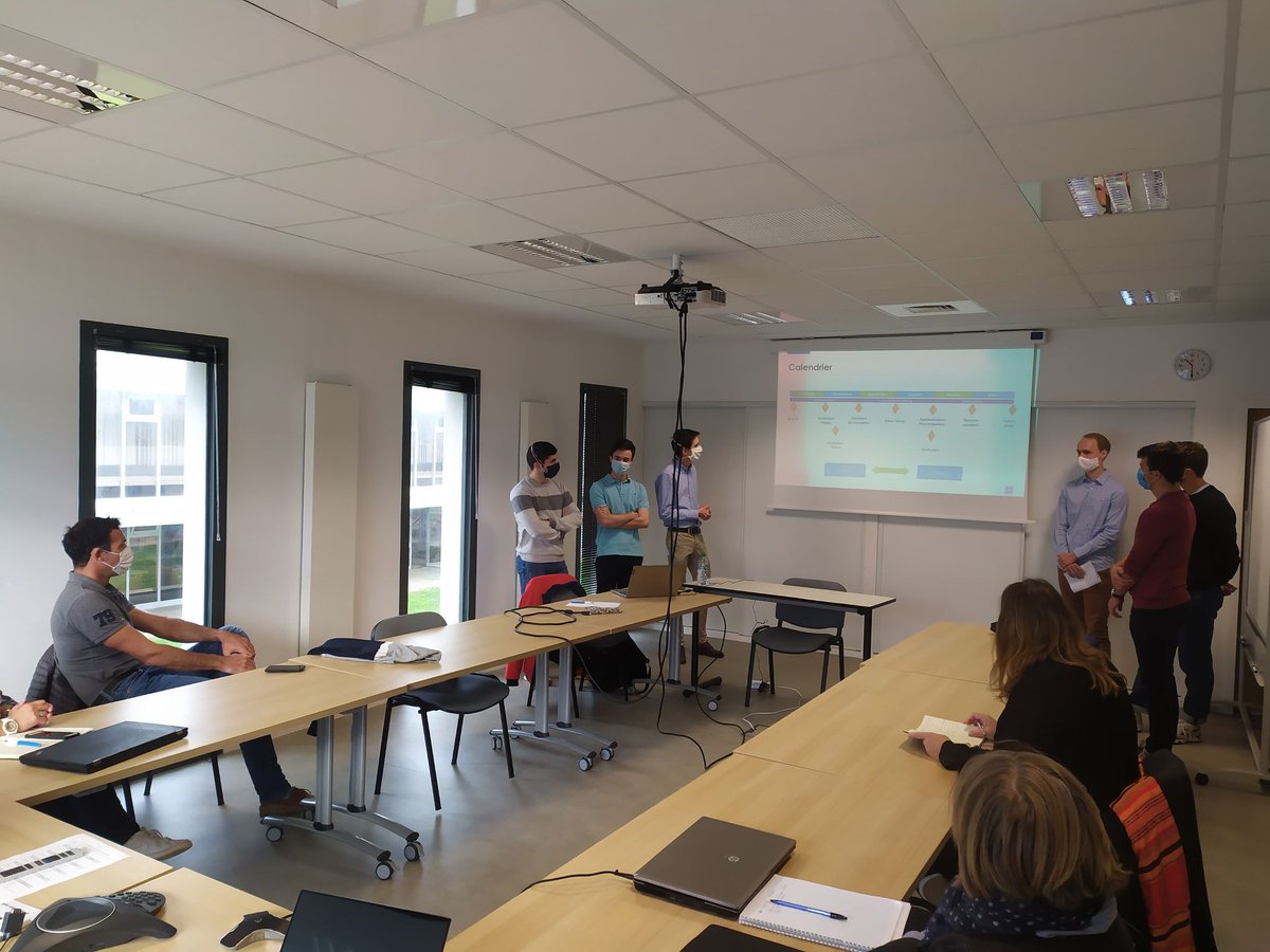PariSci2024's tweet photo. La 3ème année de l'option-projet PariSci 2024 est officiellement lancée!
Cette semaine s'est tenue la réunion de kick-off du projet en présence des encadrants et de membres du CREPS des Pays de la Loire, où l'équipe a présenté les objectifs de l'année. https://t.co/j7BjsxcQc2