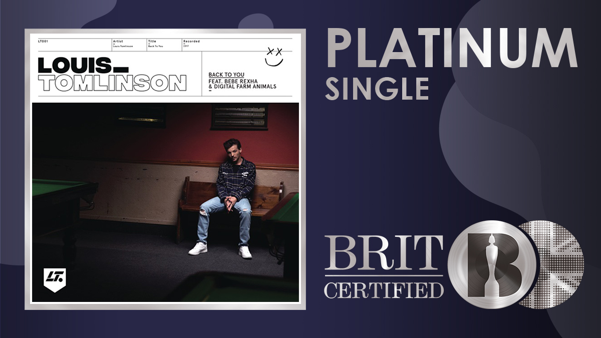⚡️ 'Back To You' from <a href="/Louis_Tomlinson/">Louis Tomlinson</a>, <a href="/BebeRexha/">Bebe Rexha</a> and <a href="/DigiFarmAnimals/">Digital Farm Animals</a> is now #BRITcertified Platinum! 💿