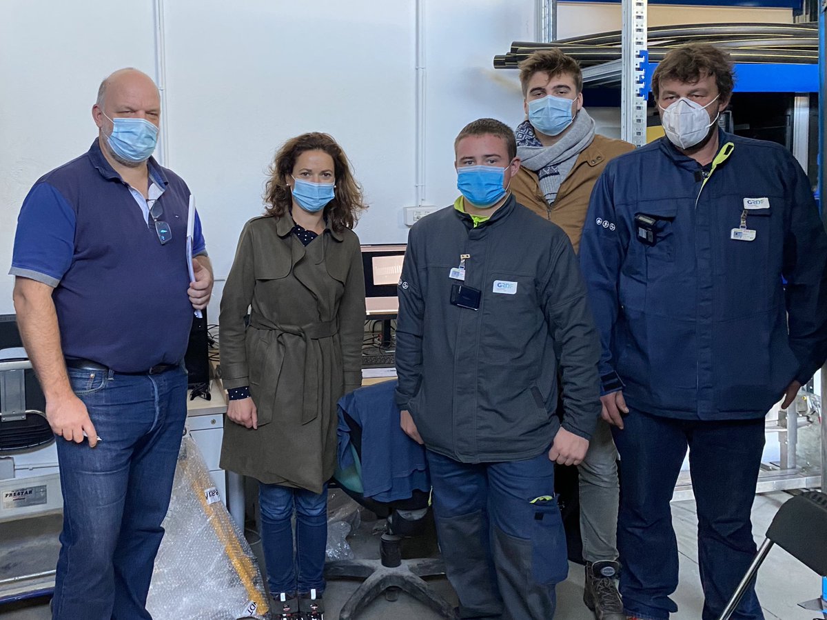 Aujourd’hui à Bihorel, @ParizotAlban et Fabrice Reding, experts à la DTI, sont venus tester avec l’équipe Contrôle Soudure de la #MSGNO des nouveaux générateurs de rayons X. <a href="/alexhainneville/">Alexandre</a> <a href="/BoivinIsa/">isa_boivin</a>