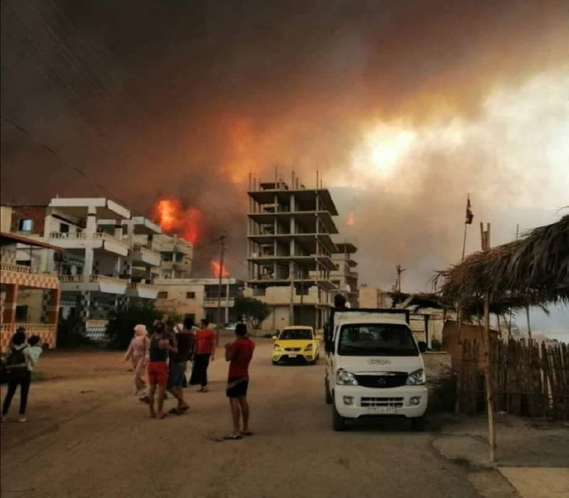 civilians are escaping home in Em el-Tiyour  #Syria   #WildFires   #WildFires2020