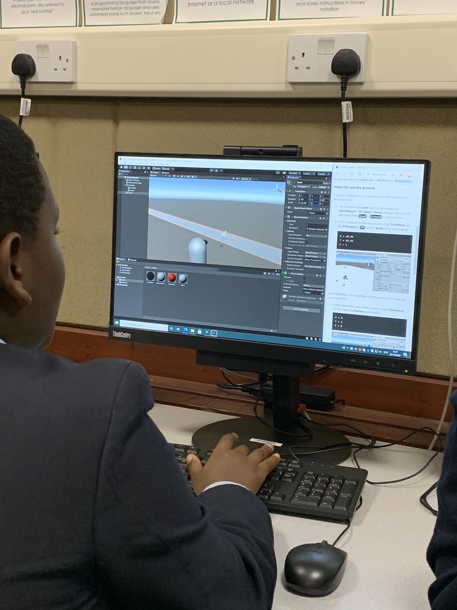 RHS_CompSci's tweet image. Hello @RHSSuffolk from our lunchtime coding dojo! Building games on unity today #raspberrypi #welovecoding 🥳