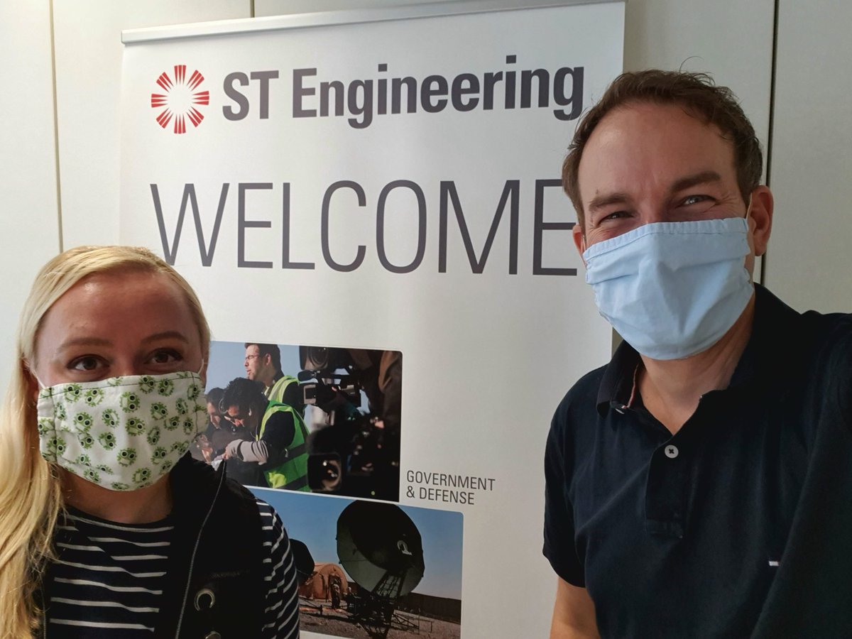 KerstinRoost's tweet photo. Celebrating one year ST Engineering @iDirect in Luxembourg as part of the global #STE team; shaping the #future of how the world connects with great announcements to come... https://t.co/f67Tdt9oN1