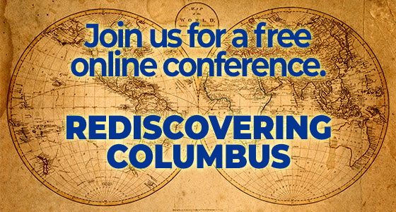 Today schoolchildren are being taught that Christopher Columbus was a genocidal maniac. It's time to rediscover the truth. This Monday, Columbus Day, join us and <a href="/ThomasMoreNH/">Thomas More College</a> to learn about a man on a mission not only of discovery but of evangelization: ow.ly/YOlp50BNL3l