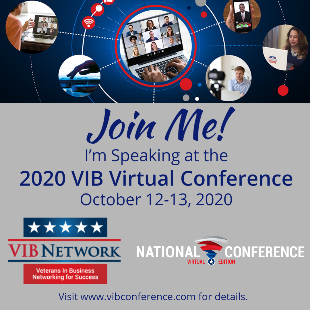 leftbrainpro's tweet image. Join me at the upcoming Virtual Veterans in Business (VIB) Network National Conference- October 12-13 for my session on "Pricing for Profitability”. For more information, pricing and registration visit the VIB Conference website vibconference.com
#vibnetwork