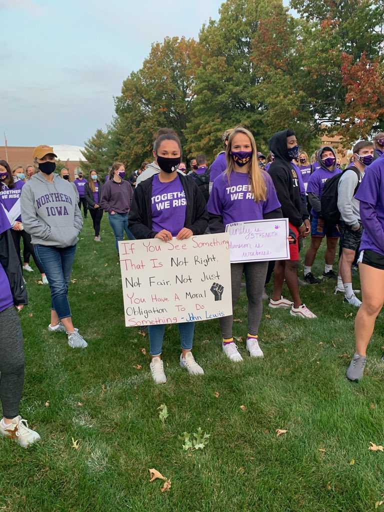 UNIAthletics's tweet image. Thank you to everyone who came out, Together We Rise! #UNIFight