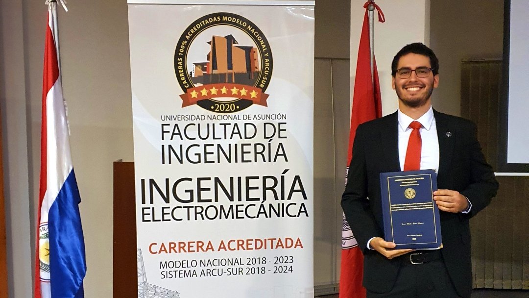 wp.me/p3j9x4-bk8 Realizó un análisis técnico-económico de posibles soluciones para reducir pérdidas en un alimentador de media tensión de distribución de energía eléctrica, como TFG para egresar de la carrera de #IngenieríaElectromecánica de la Facultad de <a href="/IngenieriaUNA/">FIUNA</a>🎓