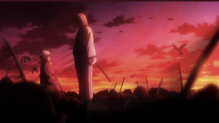 Gintoki decided to keep his promise made to Shouyou before he was taken prisoner which was to protect his students no matter the cost. Gintoki by his own hand killed the man who took him in when no one else would. Gintoki alone decide to shoulder the burden of taking his