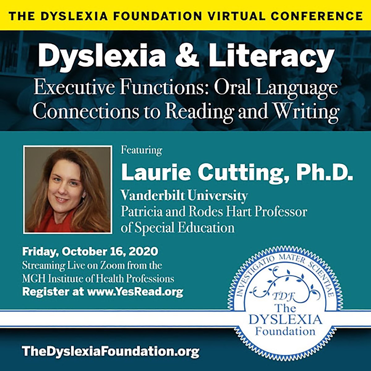 To learn more and to register for the conference, visit: yesread.org #thedyslexiafoundation #dyslexia #literacy