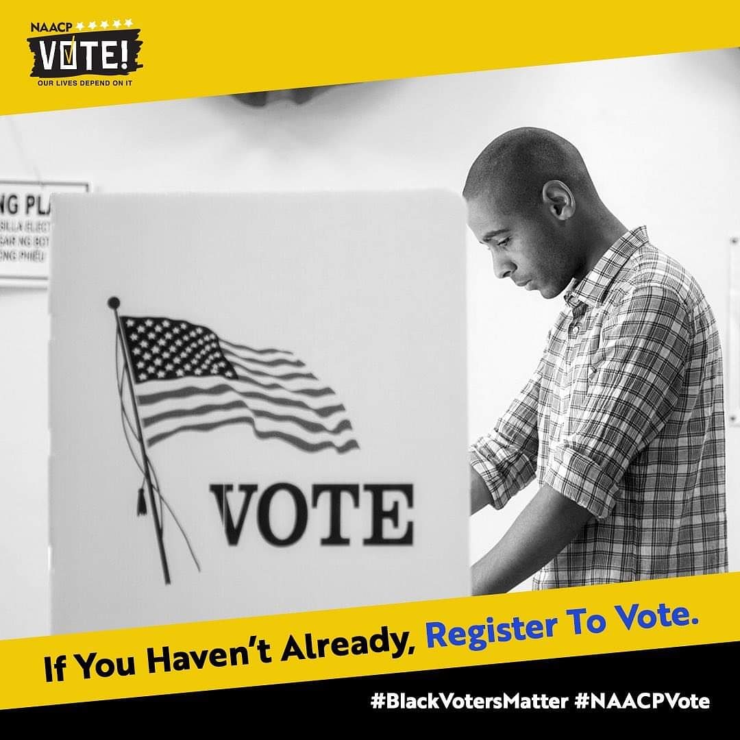 Today is the last day to register to vote!
It's time to employ #politicalpower! 
Are you registered to vote? Is everyone in your family registered to vote? And is your community registered to vote?
Check your status and commit to the vote.