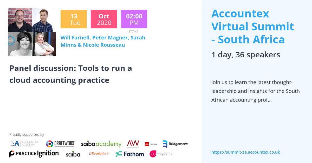 First #accountexsouthafrica next week!
#pkfignite  #cloudtechnology #digitalpractice
