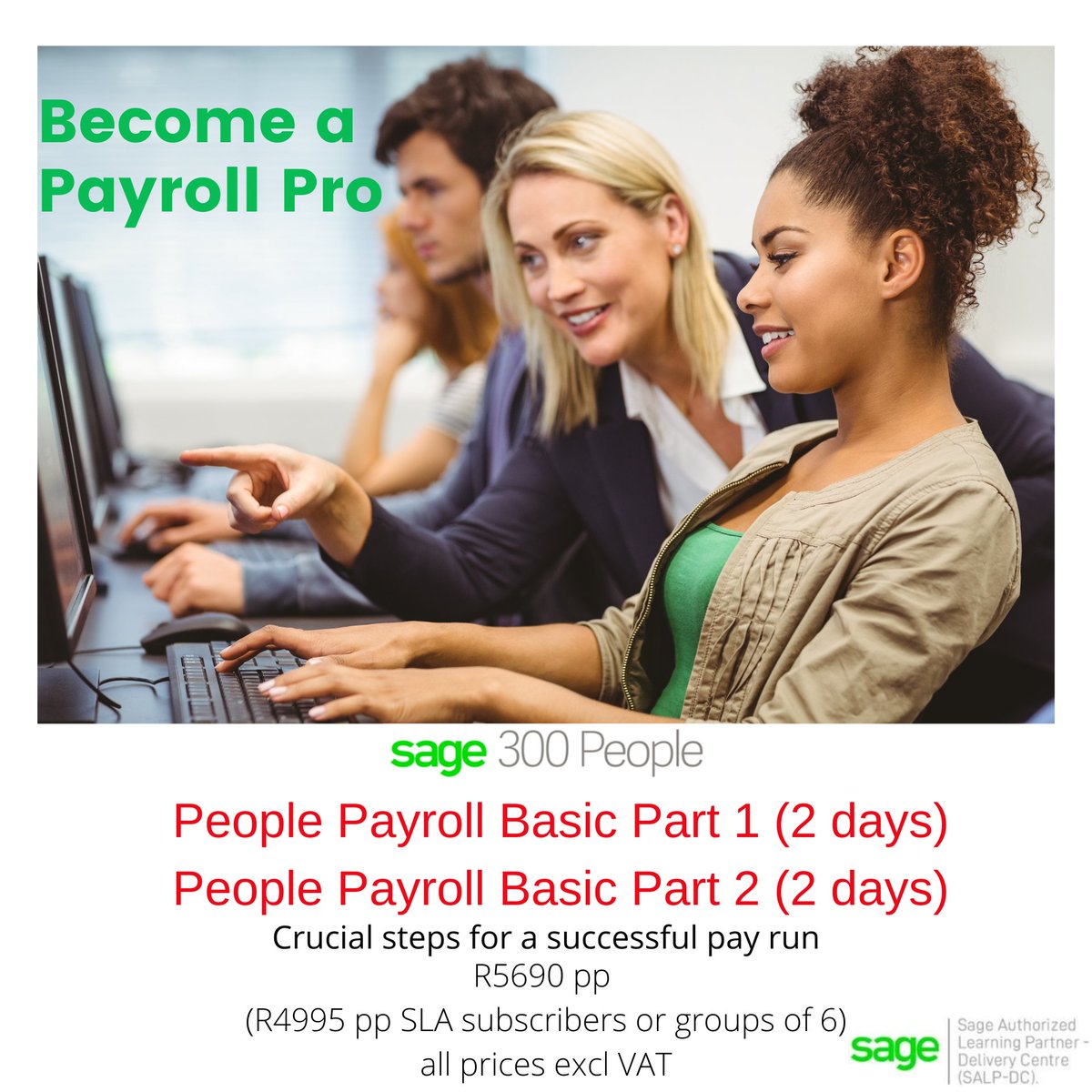 We are ready for action as the official SAGE learning centre for Cape Town! 
Book your space for October/November in the link below:
applico.co.za/sage-training/

#sagepartner #sage300people #sage300 #sagetraining