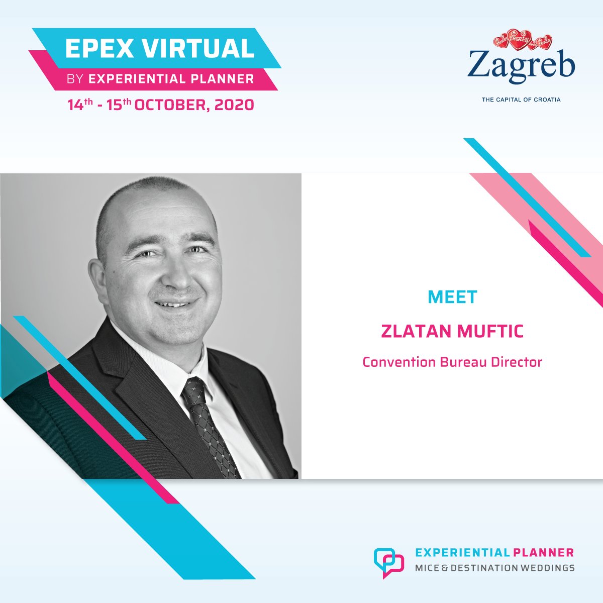 Catch-up with Zagreb Convention Bureau at the upcoming EPEX Virtual Series and discuss the opportunities of hosting Events in the ‘new normal’. To block a meeting spot, please write to office@experientialplanner.com. 

#MeetInZagreb #EPEXVIRTUAL2020 #businessevents