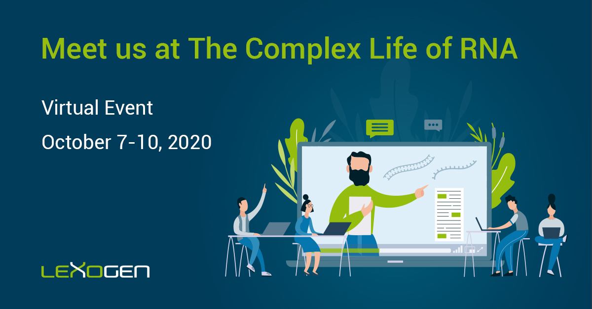 lexogen's tweet photo. Missed our live webinar at #EESRNA @EMBO @EMBL Complex Life of RNA? Don't worry! The recording of the talk is now available on our website. Watch it & learn about Purifying functional small RNAs in 15 minutes using the universal, column-based #TraPR method https://t.co/S0pz8cTqVU https://t.co/p9dxo0DqUq
