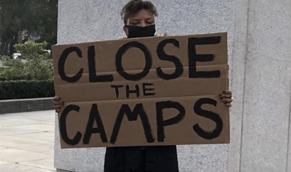 "CLOSE THE CAMPS". These aren't temporary displacement camps or refugee camps on borders, blessed with Red Cross or UN assistance. These are camps where people are taken against their will, dehumanised, tortured, sterilised, organs harvested (and killed?).4/13