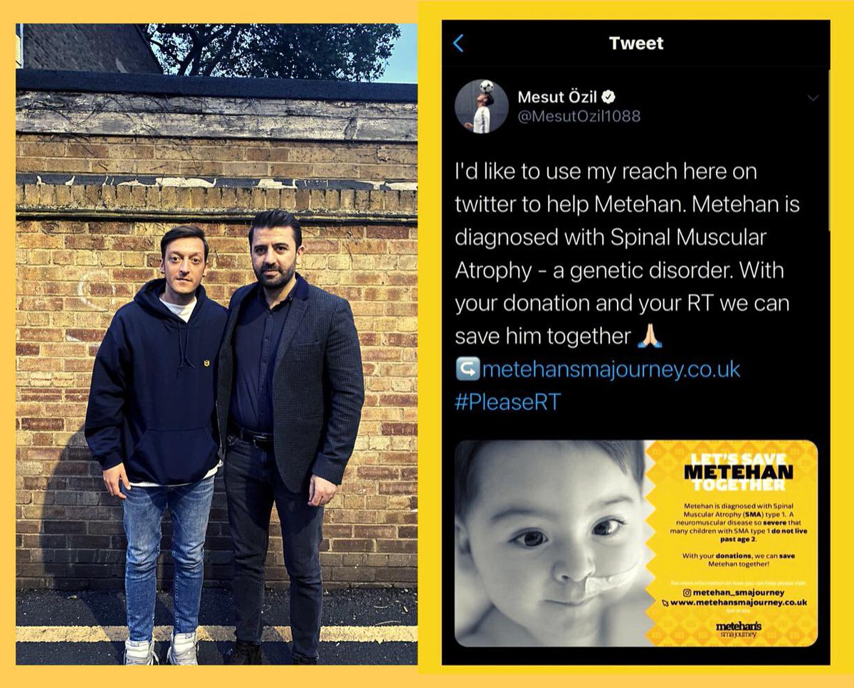 metehan_sma's tweet photo. Seeing Metehan’s hero @MesutOzil1088 supporting our campaign means the world to us🙏🏼

#SavingMetehan 
#AskMesut 
#Grateful https://t.co/mkN9QoZkwj