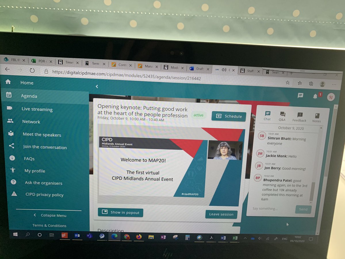 CIPDNorthants's tweet photo. #cipdMAP20 Virtual event going brilliantly! @Cheese_Peter keynote about to start... https://t.co/dVMbsGI1en