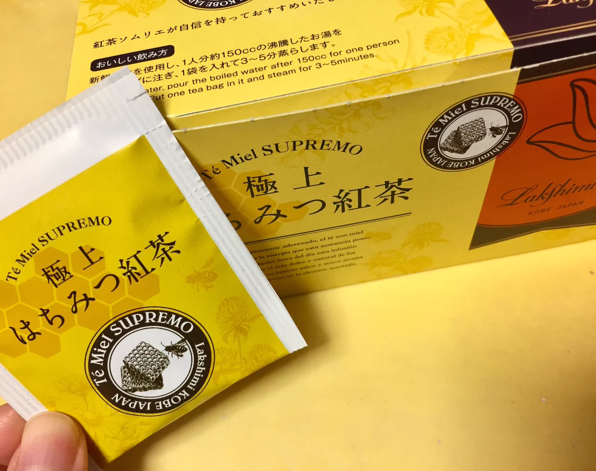 寒くなったらこいつの出番。ティーバッグとは思えぬほどの濃厚な「はちみつ味」。