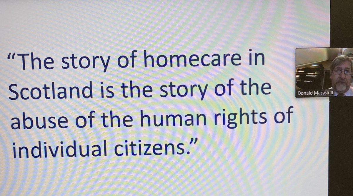 Powerful keynote address from <a href="/DrDMacaskill/">Donald Macaskill</a> at the <a href="/scottishcare/">Scottish Care</a> #HomecareFestival 👏🏻