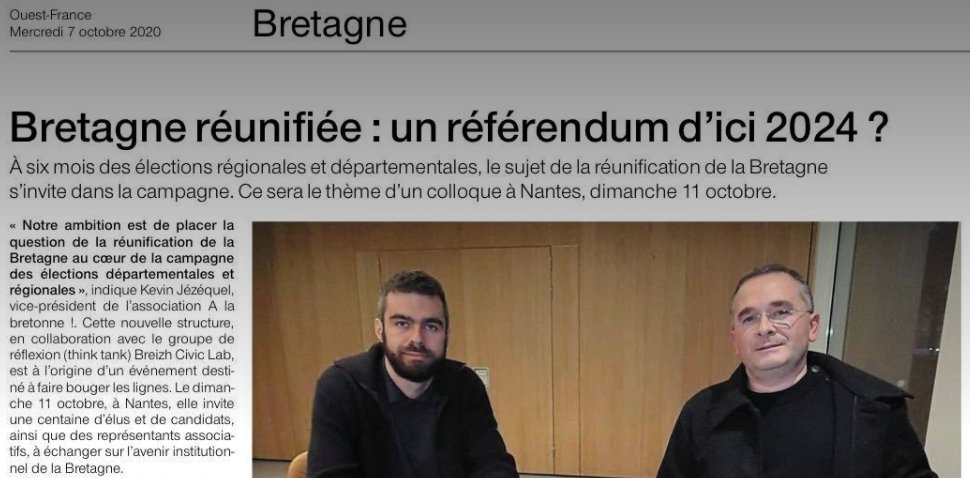 Les "journalistes" nantais de <a href="/OuestFrance44/">Ouest-France 44</a> ont-ils un problème avec la réunification de la Bretagne? 
➡️en #Bretagne administrative : un article objectif, respectueux, équilibré
➡️à #Nantes : de la désinformation, de la malveillance, du mépris, le degré zéro de la déontologie