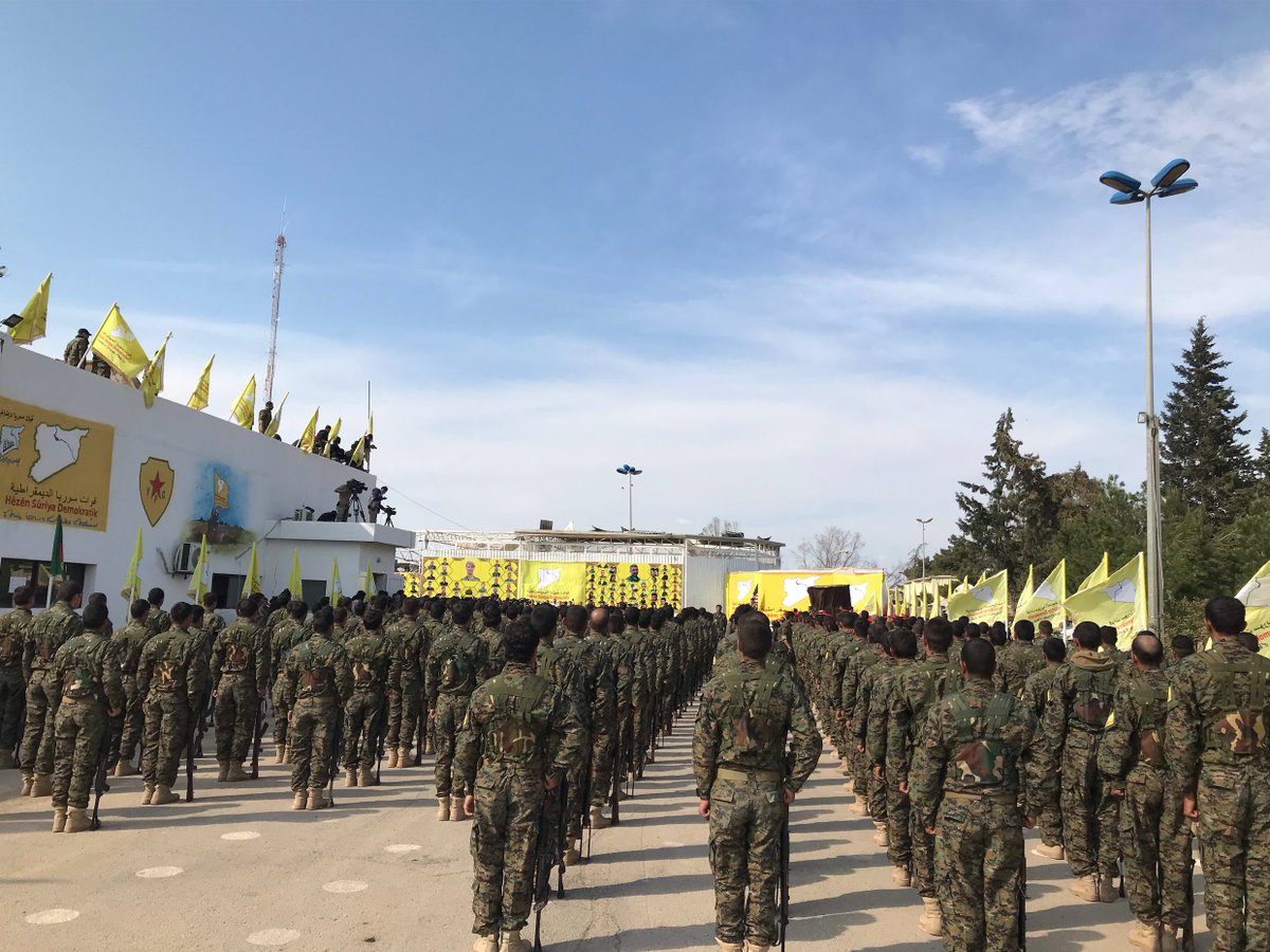 The most surreal thing about this new conflict, that less than six months before, on March 23, the SDF defeated ISIS militarily and was praised by the International community. Now they were completely left alone (Pics from the celebration in Baghouz)