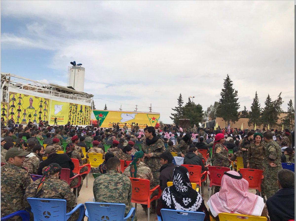 The most surreal thing about this new conflict, that less than six months before, on March 23, the SDF defeated ISIS militarily and was praised by the International community. Now they were completely left alone (Pics from the celebration in Baghouz)