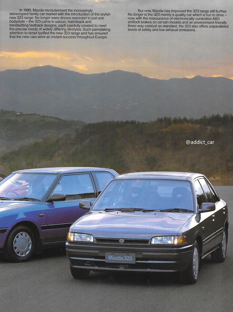 The fourth-generation Mazda 323 offered European customers a very
