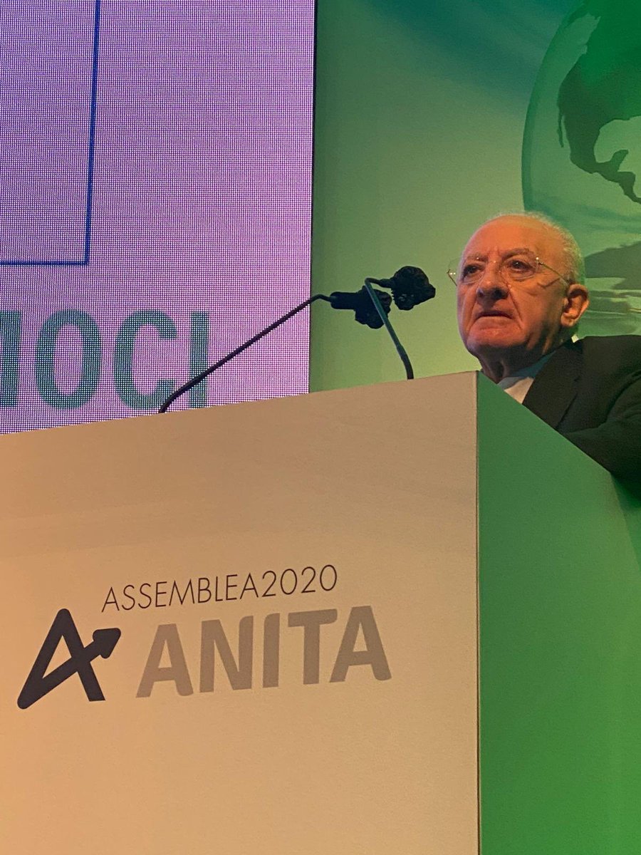 Il presidente delle #campania <a href="/VincenzoDeLuca/">Vincenzo De Luca</a> ospite alla nostra assemblea pubblica: #trasporti e #logistica muovono il #mondonuovo - Napoli, 9 ottobre 2020 #SOSTENIAMOCI <a href="/AnitaAssocia/">Associazione ANITA</a>