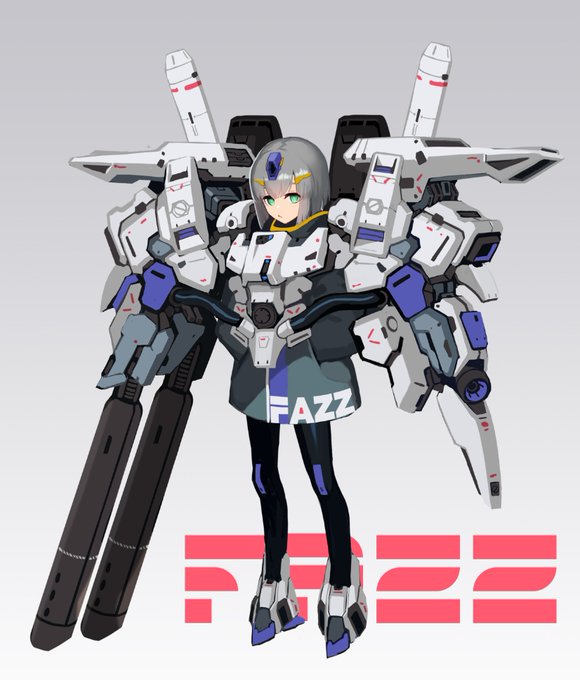 「grey background mecha musume」 illustration images(Latest)