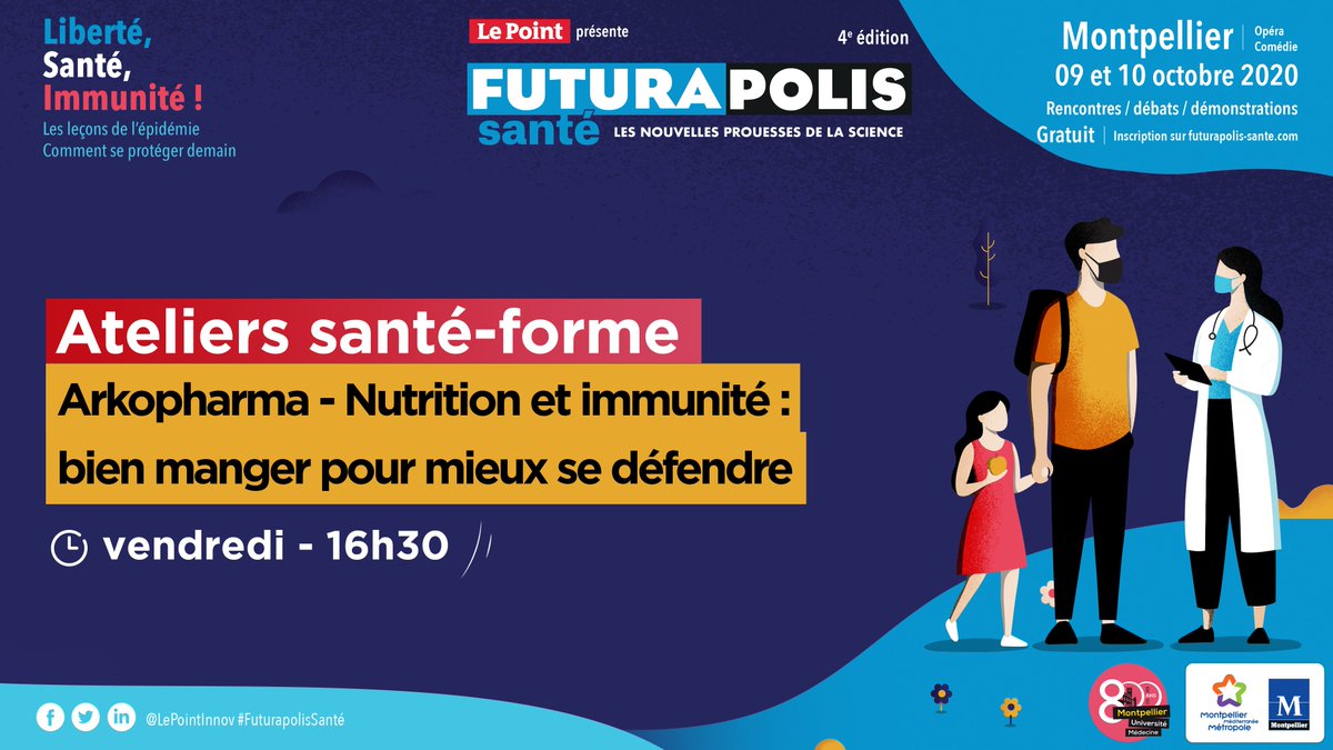 🔴 Pour bien se défendre, il faut bien manger ! Notre atelier en collaboration avec <a href="/arkopharma/">Arkopharma</a> démarre MAINTENANT. Suivez-le ici > bit.ly/atelierFPS3 #FuturapolisSanté