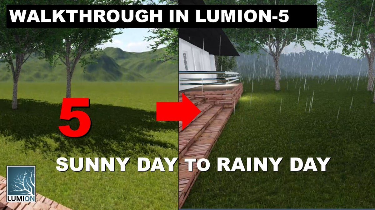 DVStudio22's tweet photo. How to change WEATHER FROM SUNNY DAY TO RAINY DAY in LUMION | Lumion Walkthrough – 5 || DV Studio

#rainy #day #weather #lumion #walkthrough #dvStudio 

Link 👇
https://t.co/bdpou6lR8M https://t.co/oMoif09JyH
