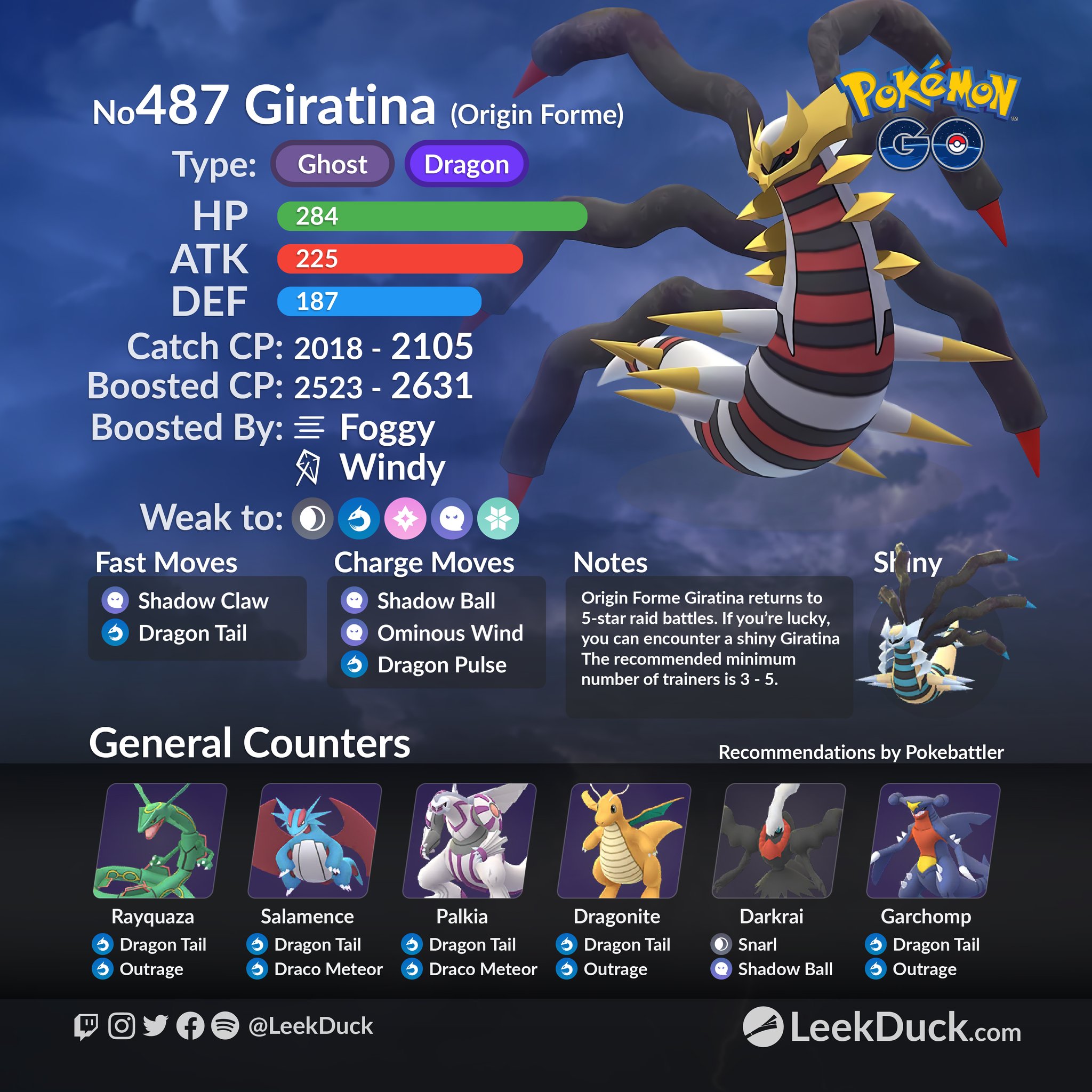 Giratina Altered Forme in Raids - Leek Duck