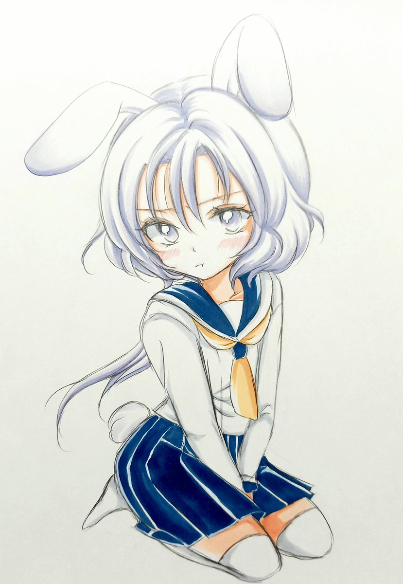 うさぎの女の子ミイちゃんの擬人化紹介です 14才 身長146 山でケガをした 僚島 りょうしま のイラスト うさぎの女の子ミイちゃんの擬人化紹介です 14才 身長146 山でケガをした 僚島 りょうしま のイラスト