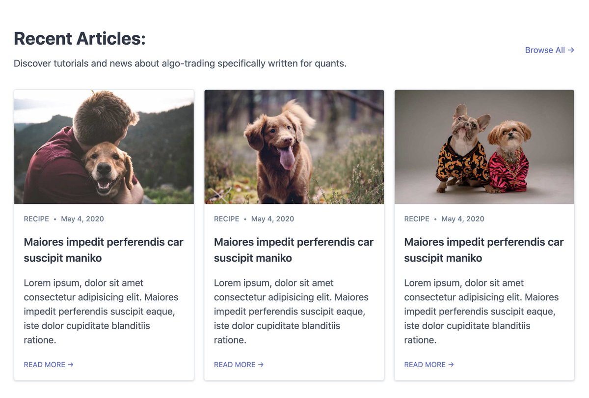 VueTailwindCom's tweet image. "Blog Section" component used for marketing welcome pages; made with #tailwindcss
#100DaysOfCode #HTML #CSS #design #developers #dev #javascript #vue #DEVCommunity