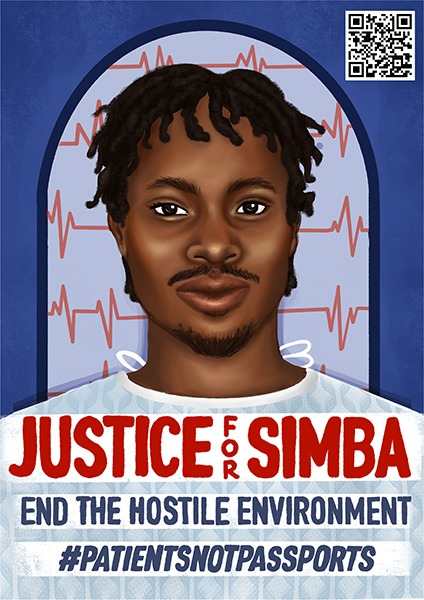 CALL TO ACTION THIS WEEKEND as part of  #SKNB1)Put up this poster  https://buff.ly/30NnBKr  in a public space & take a picture, or download it & take a selfie with it2)Share your photo online with  #JusticeForSimba,  #PatientsNotPassports &  #SKNB3)  http://change.org/JusticeForSimba 